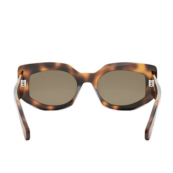 Celine CL40277F 53E Shiny Havana 54-18-140mm Sunglasses - Picture 5 of 10